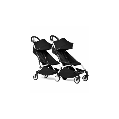 Coche doble Babyzen YOYO Connect 6+ / Stokke Yoyo3 Black